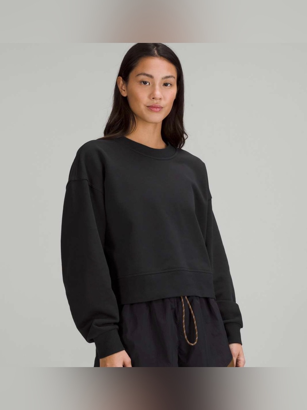 lululemon athletica Black Pullover with Subtle Logo